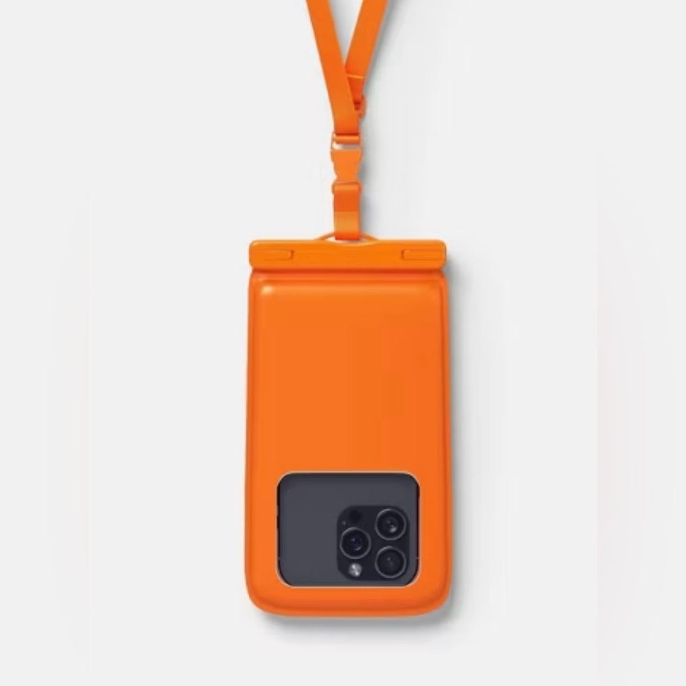 Heyday Waterproof Tech Pouch - Orange, fits up to 6.7 in, touch screen, New - Picture 5 of 6